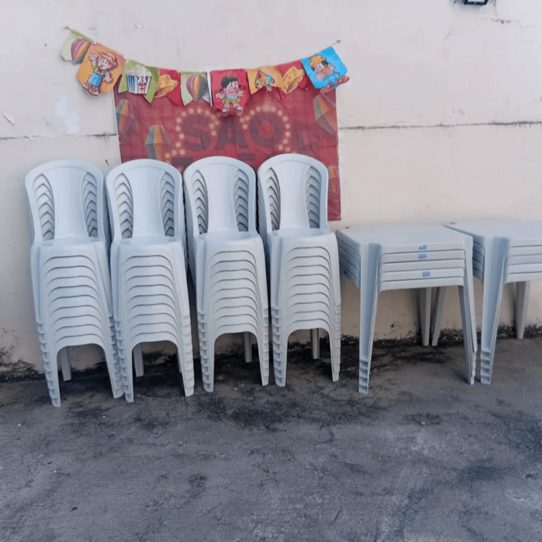 Itens entregues para uma festa infantil